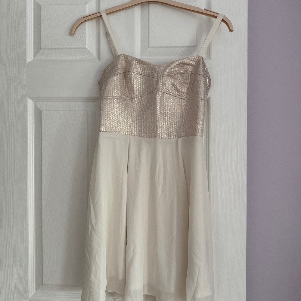 Express dress white/cream- size 6
